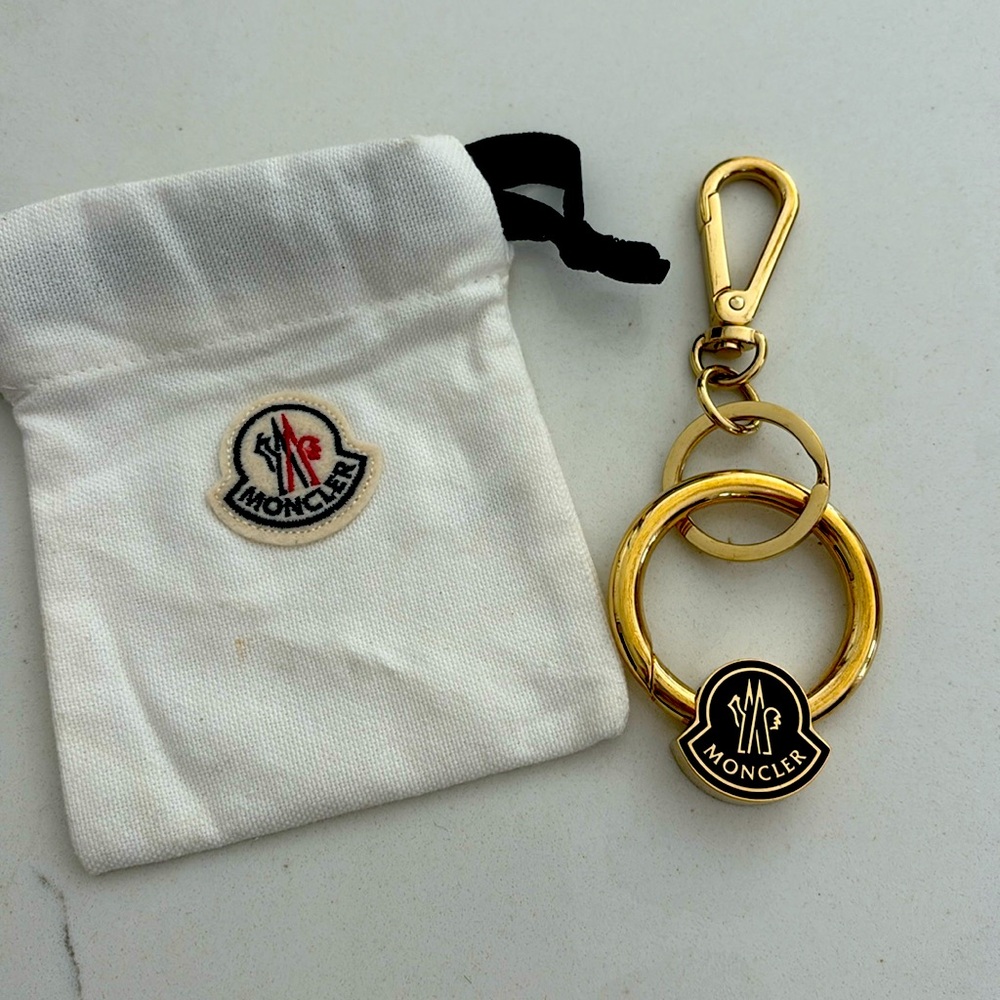 MONCLER BAG KEY CHAIN NAVY